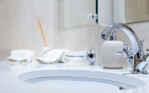 Clean, limescale-free bathroom tap in a Dublin home