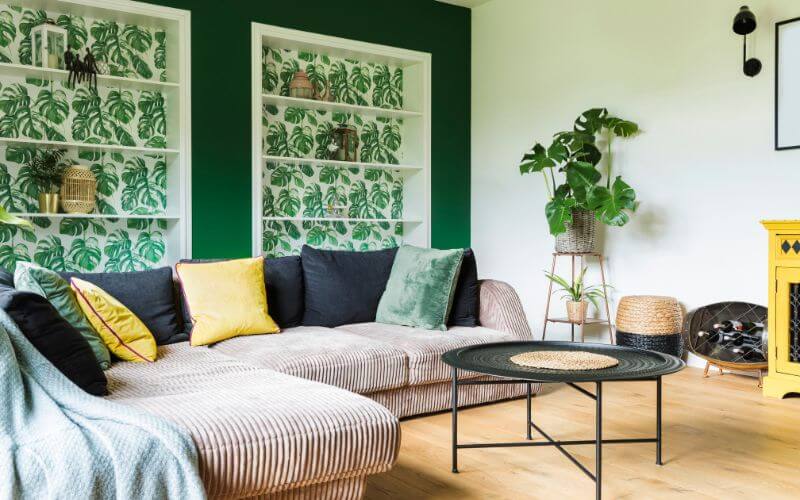 Tidy, clutter-free living room in an Irish home after a decluttering session